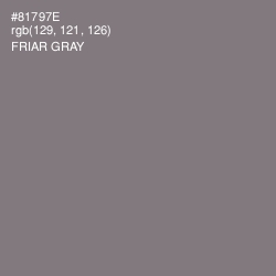 #81797E - Friar Gray Color Image